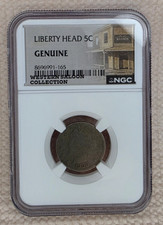 1900 Liberty Head V Nickel 5C NGC Genuine Western Saloon Collection picture