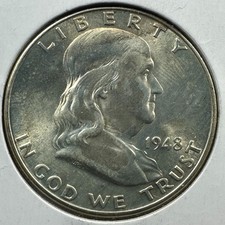 1948-D 50C Franklin Half Dollar (90707) picture