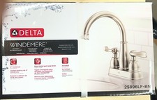New Delta Windemere Centerset Bathroom Faucet Brushed Nickel 25896LF-BN picture