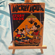 Disney Mickey Mouse Story Book Vintage Paperback Book 1931   Fair Condition picture