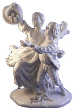 Vintage Nymphenburg Porcelain Couple Man & Lady Figure Figurine Porzellan Figur picture