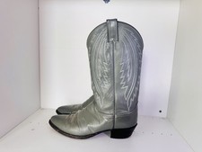 Justin’s Men’s Sz 10.5 D Gray/Silver Western Cowboy Boots picture
