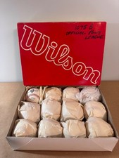 Vintage Wilson A1075 Pony League Baseballs Full Dozen NOS Leather Lew Hays picture