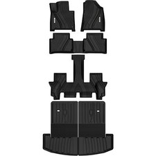 OEDRO Floor Mats&Trunk Mat W/Backrest for 2024-2026 Hyundai Santa Fe All Weather picture