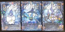 LITWICK X LAMPENT X CHANDELURE LOT - POKEMON PRISMA HALLOWEEN RARE CCG HOLO picture