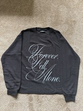 Custom ‘Forever Felt Alone’ Black Waffle Thermal Long Sleeve Shirt picture