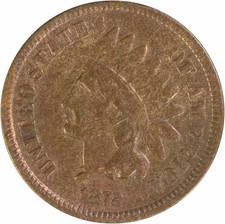 1872 Indian Cent VG Uncertified #205 picture