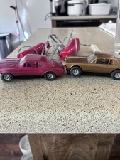 Pair of Rebel Vintage 1971 Firebird/Camero Slot Car w/ 2 Wired Hand Controllers picture