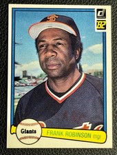 ‼️STELLAR VINTAGE‼️1982 Donruss Frank Robinson #424 San Francisco Giants HOF picture