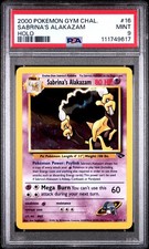 Sabrina's Alakazam 16/132 Gym Challenge Holo - PSA 9 MINT picture