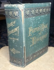 ANTIQUE PEOPLES BOOK OF BIOGRAPHY JAMES PARTON ILLUSTRATED RARE picture