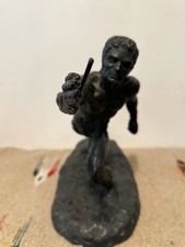 Thomas Holland 1969 Bronze Athlete Relay Runner Sculpture Signed 55/100 picture