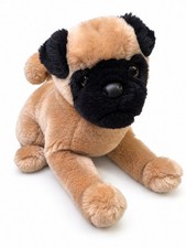 Douglas Cuddle Toys Muggins Pug 1817 Floppy Dog Plush Stuffed Animal Retired 12” picture