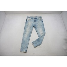 Lee Cooper Cyril Carrot Fit Jeans Mens Size 32 Light Blue Acid Wash Excellent picture