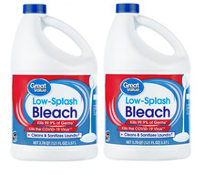 Great Value Low Splash Bleach Regular, 121 oz (Pack-2) picture