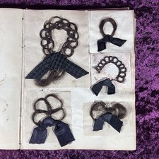 Mourning Hair Mid 1800’s Keepsake Album Book Poems Victorian Original Death Rare picture