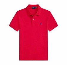Polo Ralph Lauren Mens Custom Slim Fit Short Sleeve Polo Shirt in Red Sz 2XL NWT picture