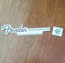 Fender Stratocaster 1950's style waterslide decal.  Pre-Cut And Ready to Use picture