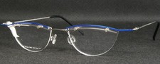 Vintage Think MK Design 1016 12 Blue /Silver UNIQUE EYEGLASSES 46-18-135 Germany picture