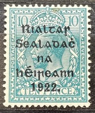 Ireland 1922 Irish Free State 10 Pence THOM Overprint EIRE Stamps MH picture