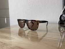 Tom Ford • Leo TF336 55J • Full Rim  Brown Tortoise Shell Sunglasses • Preowned picture