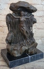 Attributed to Ernest Wante Sources D`Or Sexy Woman behind Wall Bronze Statue picture