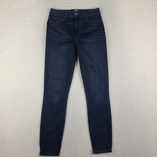 PAIGE Jeans Womens 27 Blue Hoxton Ankle Skinny Attica Dark Wash Denim picture