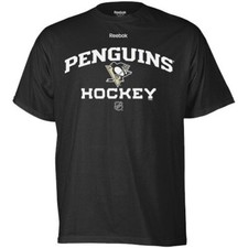 Pittsburgh Penguins Reebok Center Ice Premier Black T-Shirt picture