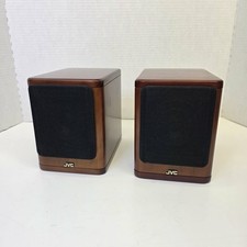 JVC Speakers System SP-UX2000RGD Cherry Wood Bookshelf Speakers - TESTED & WORKS picture