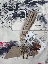 Brahmin Woodland Multi Charms Genuine Leather NWT - Leaf, Butterfly, Tassel picture