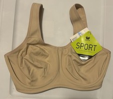 NWT  $78 Wacoal Simone Underwire Sports Bra Sz 32DDD NUDE picture