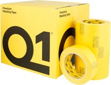 Q1 -3/4 inch (18mm X 55m))  Premium High Performance Yellow Masking (48/CS) picture