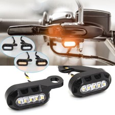 2x Mini Motorcycle LED Turn Signals Light Blinker Indicator For Harley Sportster picture