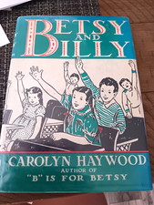 Betsy and Billy HC Carolyn Haywood Betsy Ser Harcourt Brace 1985 Ex-Lib DJ picture