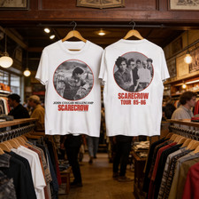 Vtg John Cougar Mellencamp Scarecrow Tour Double Sided T-Shirt S-5XL picture