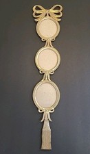 Vintage Bombay Company 3-Tiered Gold Toned Hanging Picture Frames 2”x 3” picture