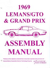 1969 Pontiac Lemans, GTO, Grand Prix Factory Assembly Manual picture