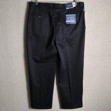 New Croft & Barrow Premium No Iron Chino Pants Mens 38x32 Blue Classic Fit Flat picture