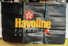 HAVOLINE FORMULA 3 MOTOR OIL car fender cover NEVER USED Thin Cover Vintage picture