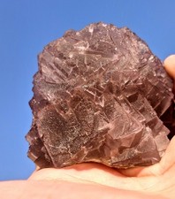 Natural Purple Fluorite Crystal Cluster 500g Collector Mineral Specimen picture