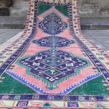 5x12 Oversized Turkish Unique rug 4.95 x 12.11 ft Vintage huge rug 151 x 369 cm picture