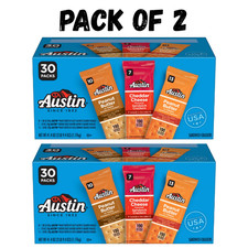 Austin Variety Pack Sandwich Crackers, Single Serve Snack Crackers, 30 Ct - NEW picture