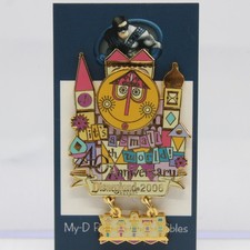 C2 Disney DLR LE Pin It's A Small World 40th 3-D Dangle Spinner picture