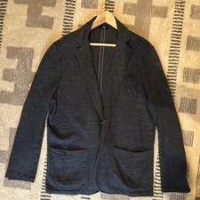 Faherty The Inlet Blazer Men’s XL Blue Knit 2-Button Inner Pockets Regular picture