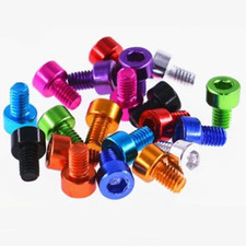 10Pcs Aluminum DIN912 Allen Screws M2-M6 Hex Socket Cap Head Colorful Bolts picture
