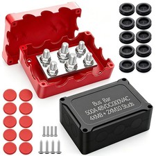 Heavy Duty 500A Marine Bus Bar Power Distribution Block, Waterproof Battery Buss picture