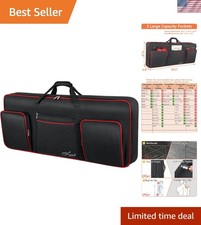Versatile 61-Key Keyboard Case - Lightweight Protection with Storage Pockets picture