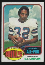1976 Topps O.J. Simpson #300 Buffalo Bills HOF picture