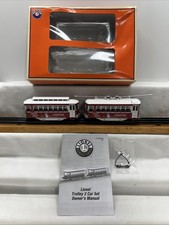 VERY RARE Lionel 6-38203 Holly Jolly Trolley 2 CAR SET TANDEM / LASHUP Sound NEW picture