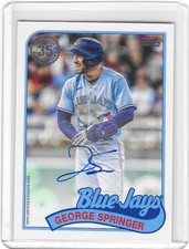 2024 Topps Series 2 - 1989 Topps Baseball Autographs George Springer #89BA-GS picture